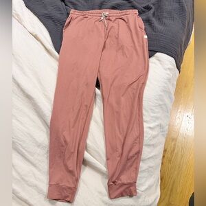 Vuori everyday salmon/ rose colored LONG Joggers